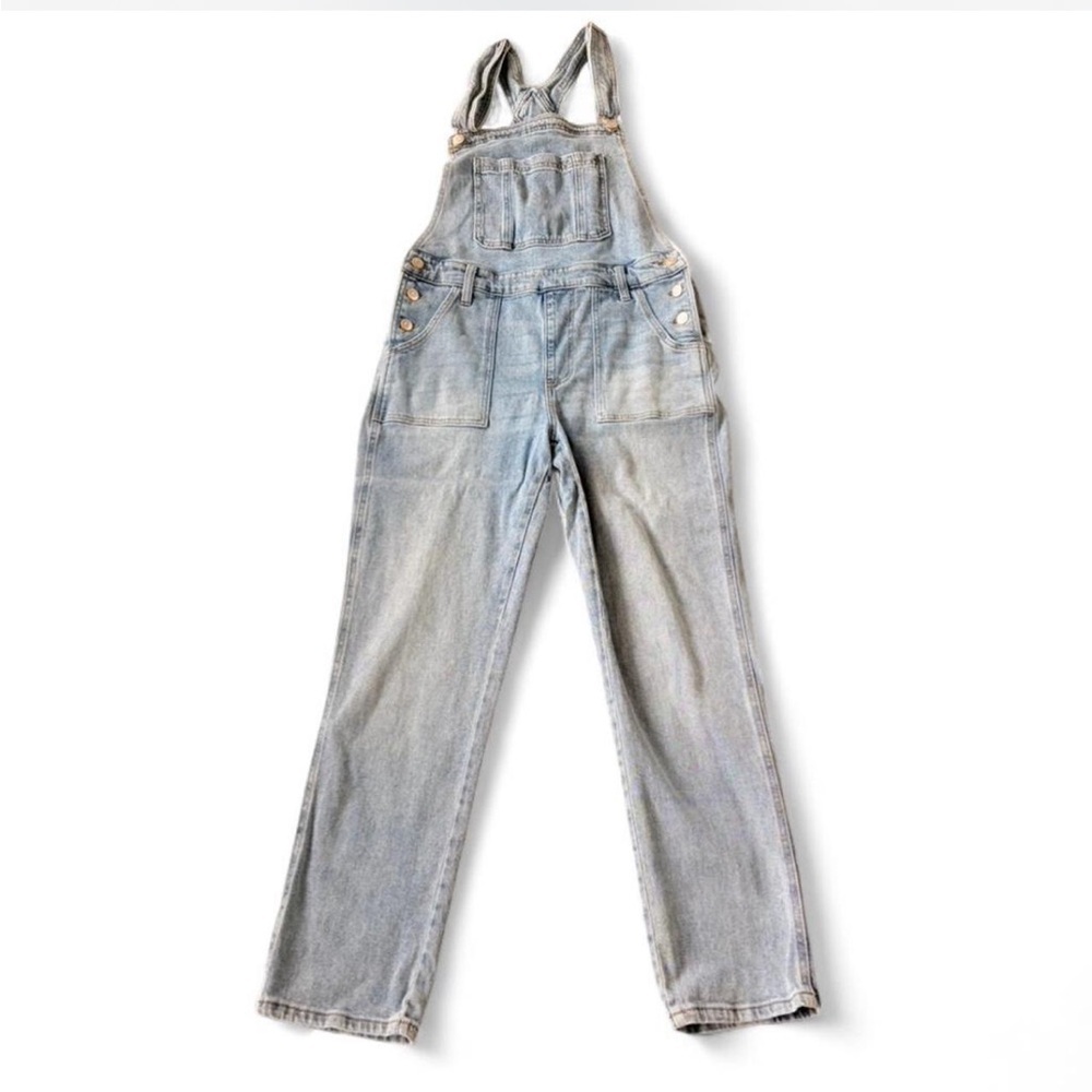 Light Wash Denim Women's Overalls